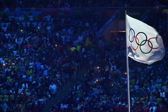 Closing ceremony of the XXXI Olympic Summer Games in Rio de Janeiro