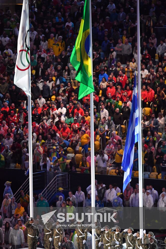 Closing ceremony of the XXXI Olympic Summer Games in Rio de Janeiro