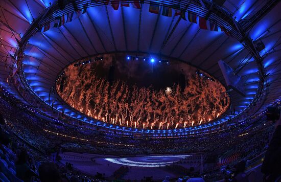 Closing ceremony of the XXXI Olympic Summer Games in Rio de Janeiro