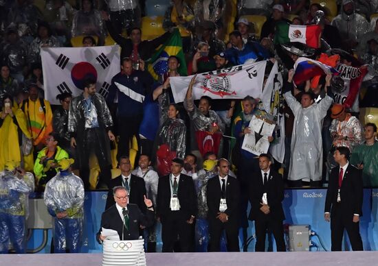 Closing ceremony of the XXXI Olympic Summer Games in Rio de Janeiro