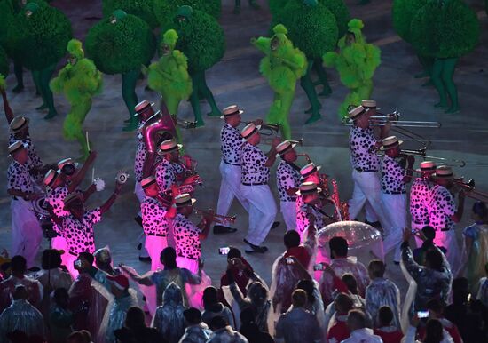Closing ceremony of the XXXI Olympic Summer Games in Rio de Janeiro