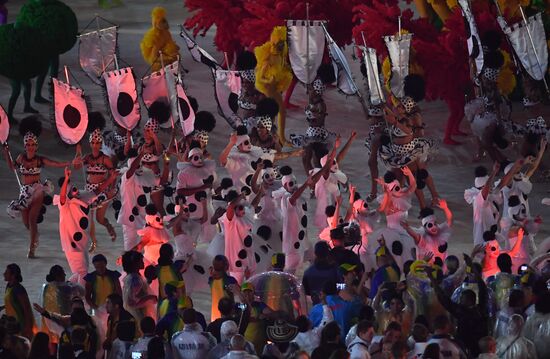 Closing ceremony of the XXXI Olympic Summer Games in Rio de Janeiro