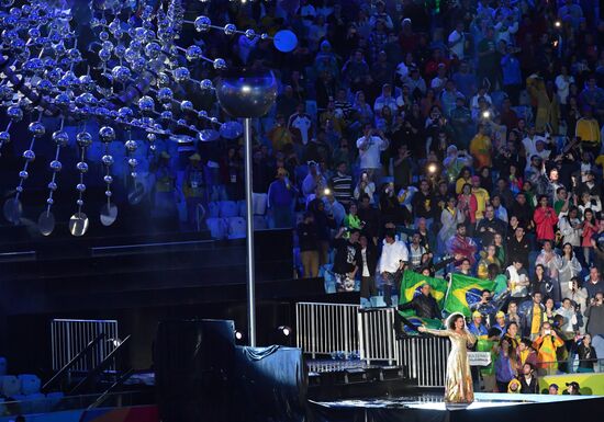 Closing ceremony of the XXXI Olympic Summer Games in Rio de Janeiro