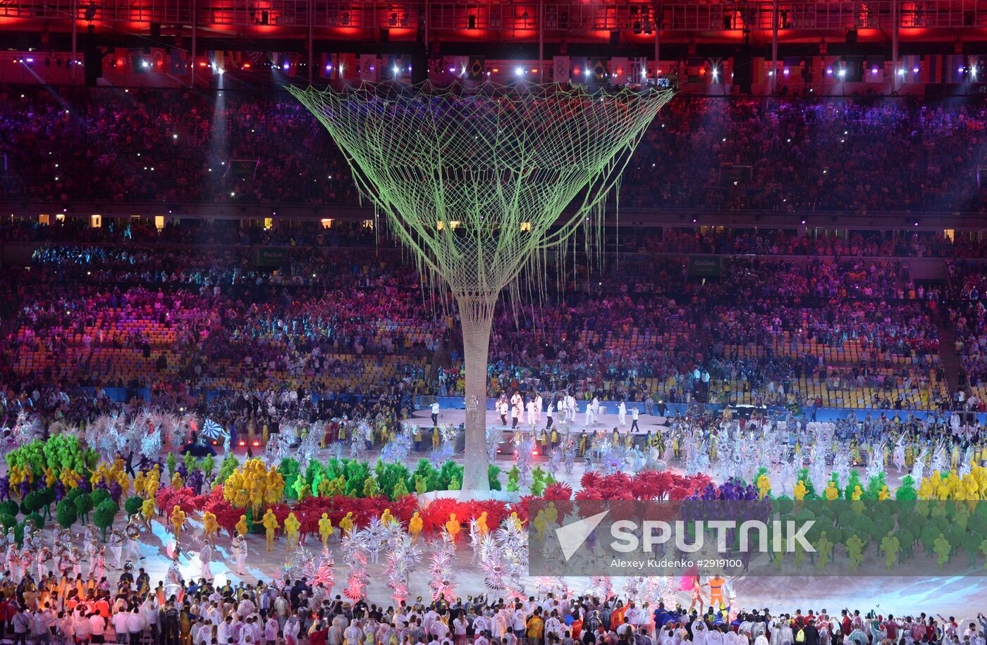 Closing ceremony of the XXXI Olympic Summer Games in Rio de Janeiro