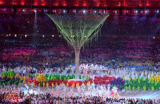 Closing ceremony of the XXXI Olympic Summer Games in Rio de Janeiro