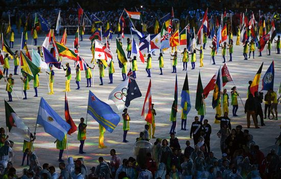 Closing ceremony of the XXXI Olympic Summer Games in Rio de Janeiro