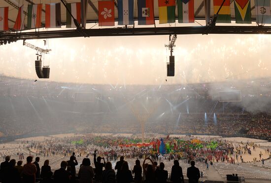 Closing ceremony of the XXXI Olympic Summer Games in Rio de Janeiro