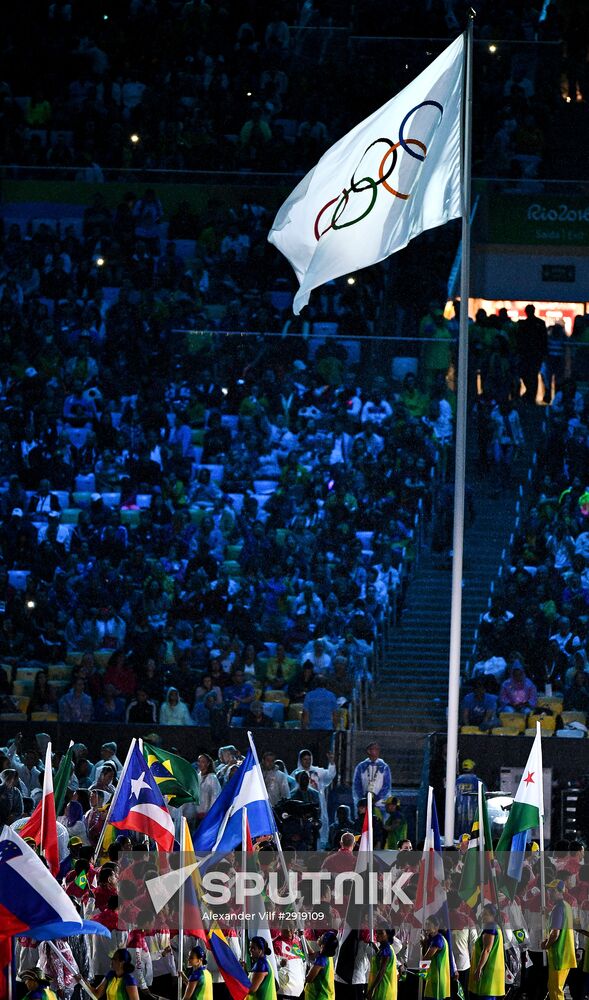 Closing ceremony of the XXXI Olympic Summer Games in Rio de Janeiro