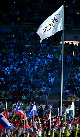 Closing ceremony of the XXXI Olympic Summer Games in Rio de Janeiro