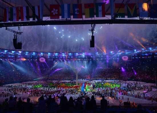 Closing ceremony of the XXXI Olympic Summer Games in Rio de Janeiro