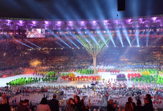 Closing ceremony of the XXXI Olympic Summer Games in Rio de Janeiro