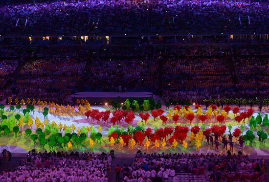 Closing ceremony of the XXXI Olympic Summer Games in Rio de Janeiro