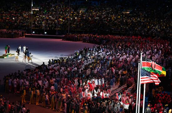 Closing ceremony of the XXXI Olympic Summer Games in Rio de Janeiro