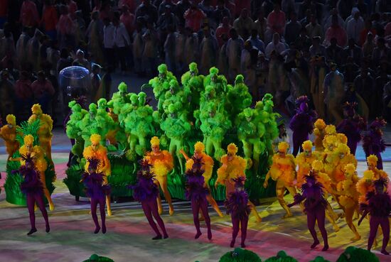 Closing ceremony of the XXXI Olympic Summer Games in Rio de Janeiro