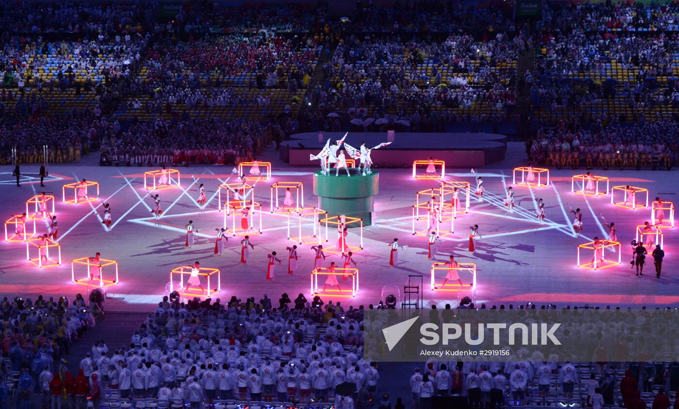 Closing ceremony of the XXXI Olympic Summer Games in Rio de Janeiro