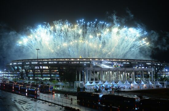 Closing ceremony of the XXXI Olympic Summer Games in Rio de Janeiro