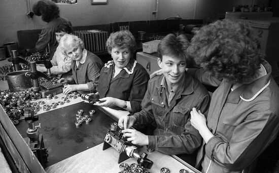Students at work
