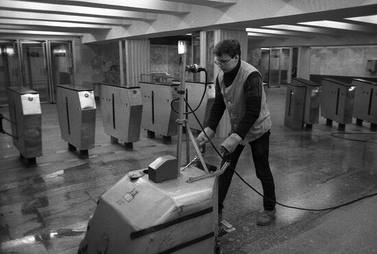 Students at work