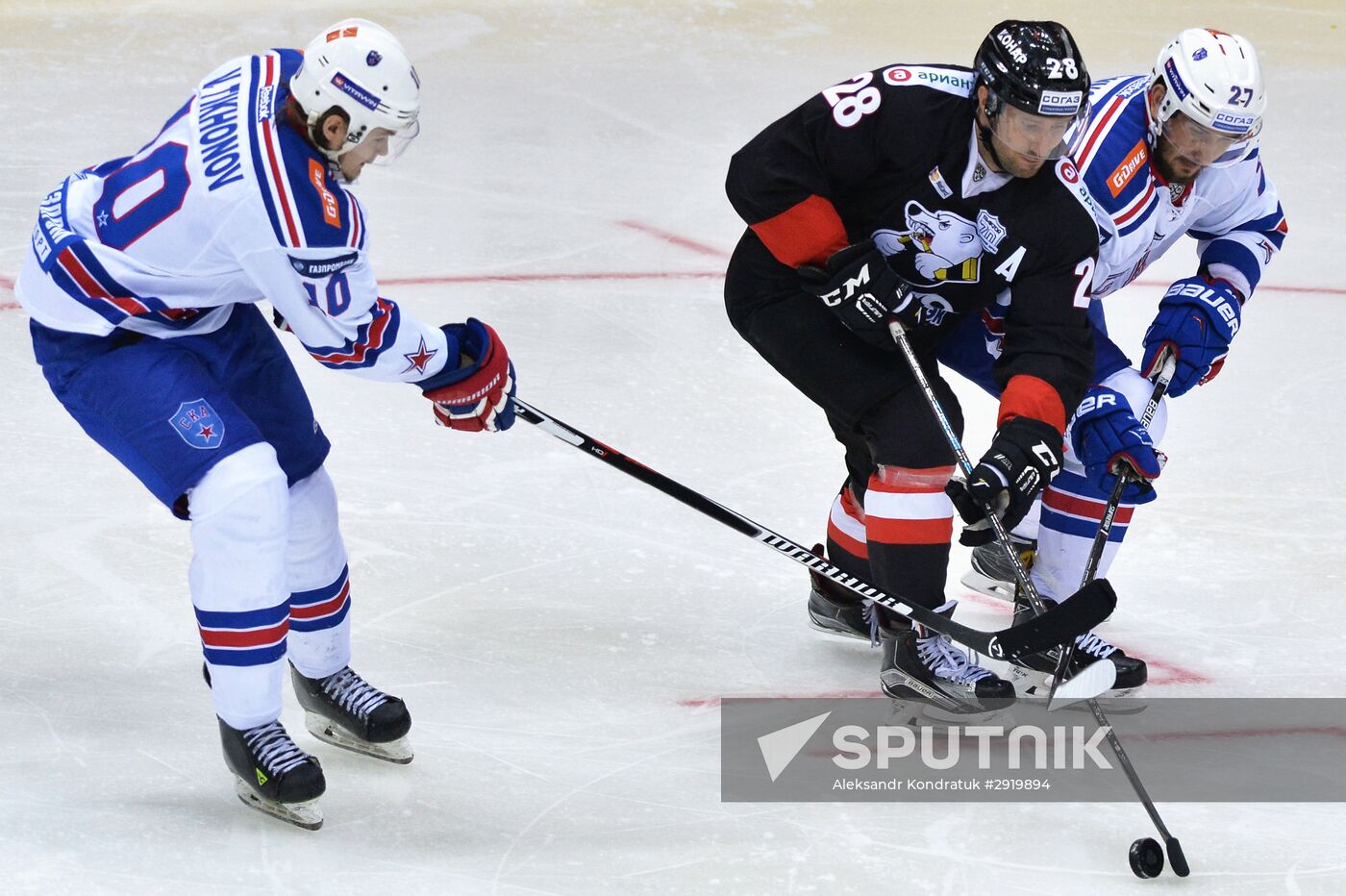 Kontinental Hockey League. Traktor vs. SKA