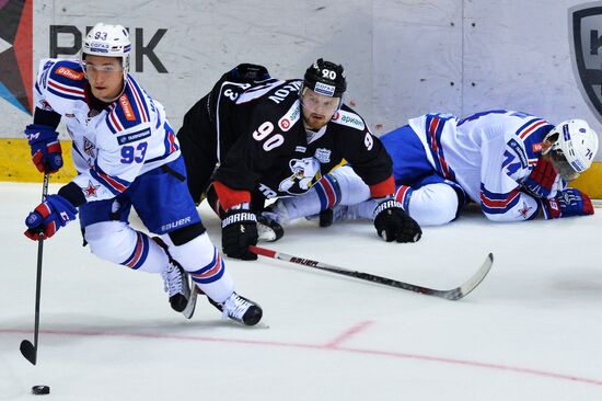 Kontinental Hockey League. Traktor vs. SKA