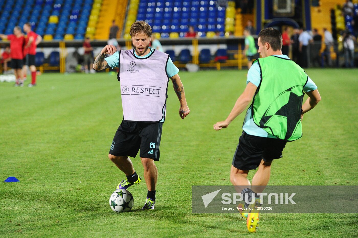 Football. League of Champions. Training session of FC Ajax