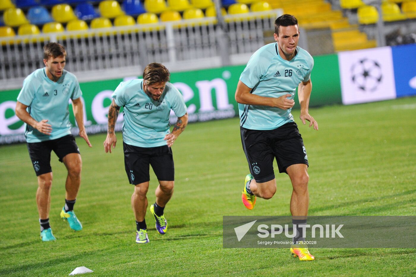 Football. League of Champions. Training session of FC Ajax