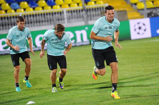 Football. League of Champions. Training session of FC Ajax