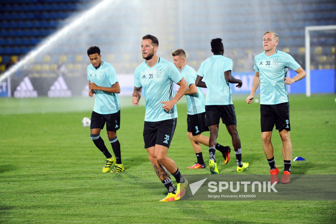 Football. League of Champions. Training session of FC Ajax