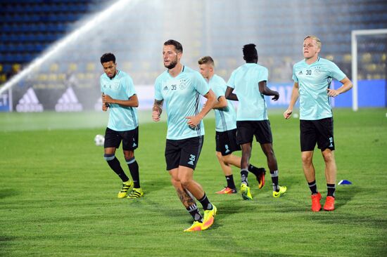 Football. League of Champions. Training session of FC Ajax