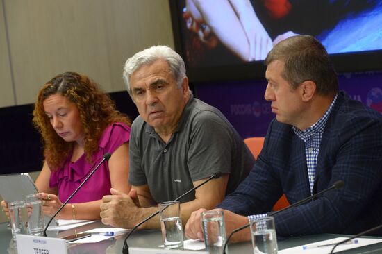 News conference with representatives of the Russian Wrestling Federation