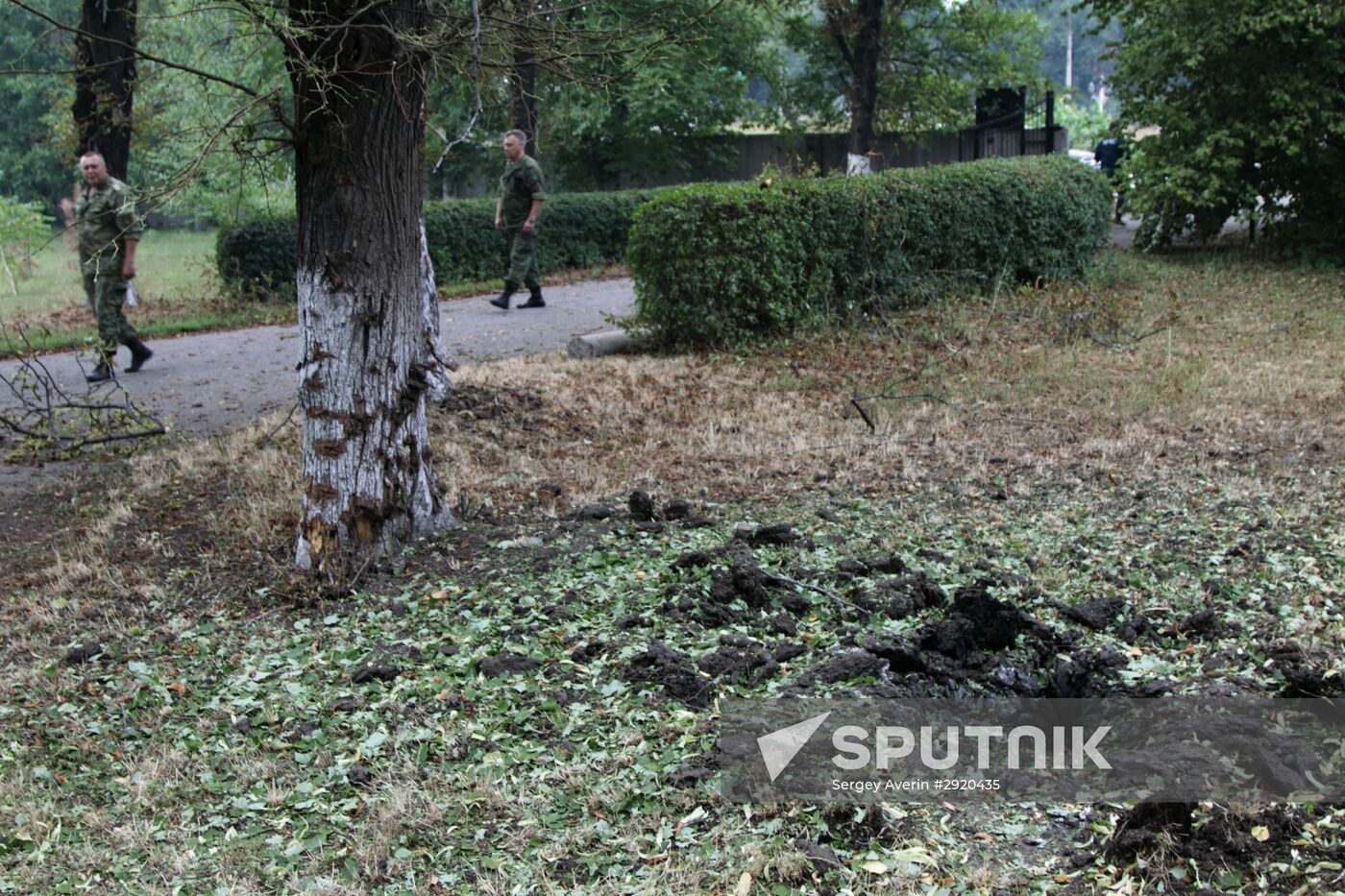 Consequences of shelling Yasinovataya town