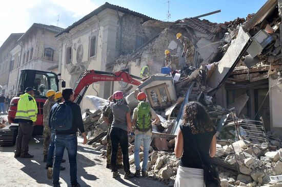 Earthquake consequences in Italy