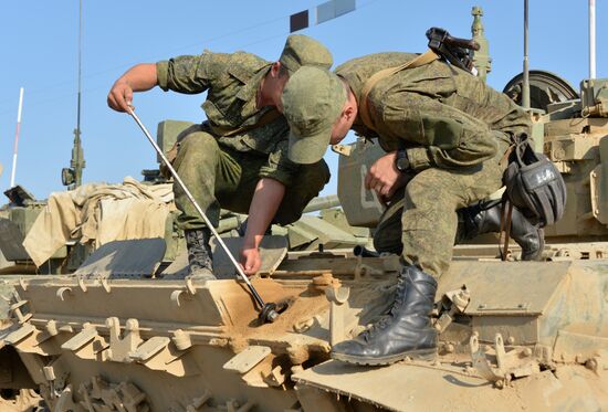 Tactical drill of Southern Military District's motor rifle brigade in Dagestan