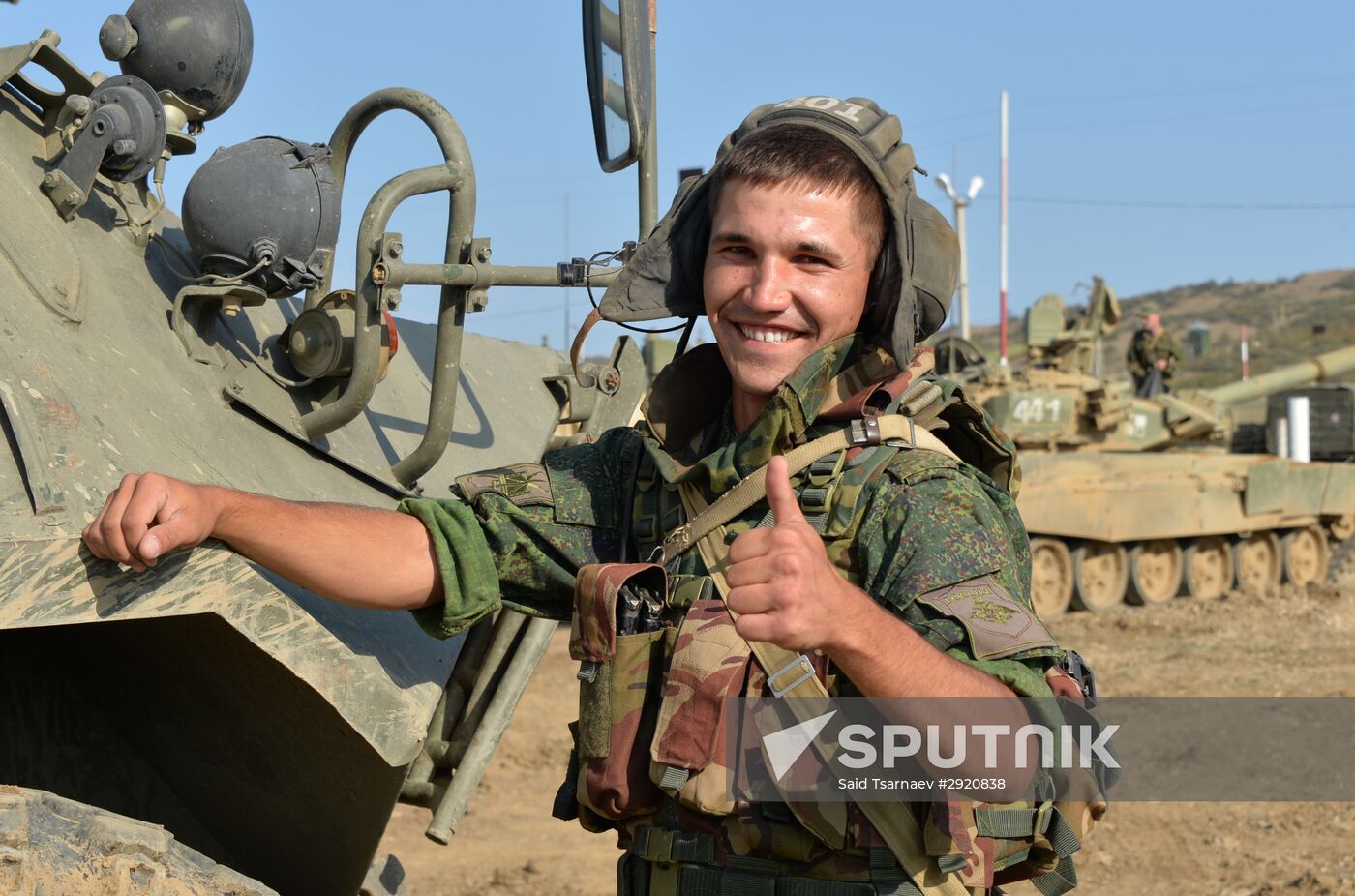 Tactical drill of Southern Military District's motor rifle brigade in Dagestan