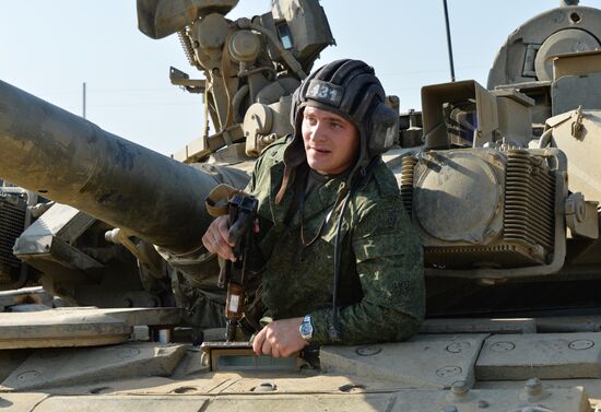 Tactical drill of Southern Military District's motor rifle brigade in Dagestan