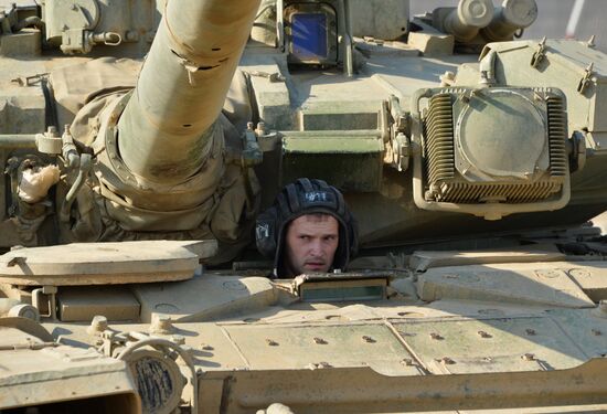 Tactical drill of Southern Military District's motor rifle brigade in Dagestan
