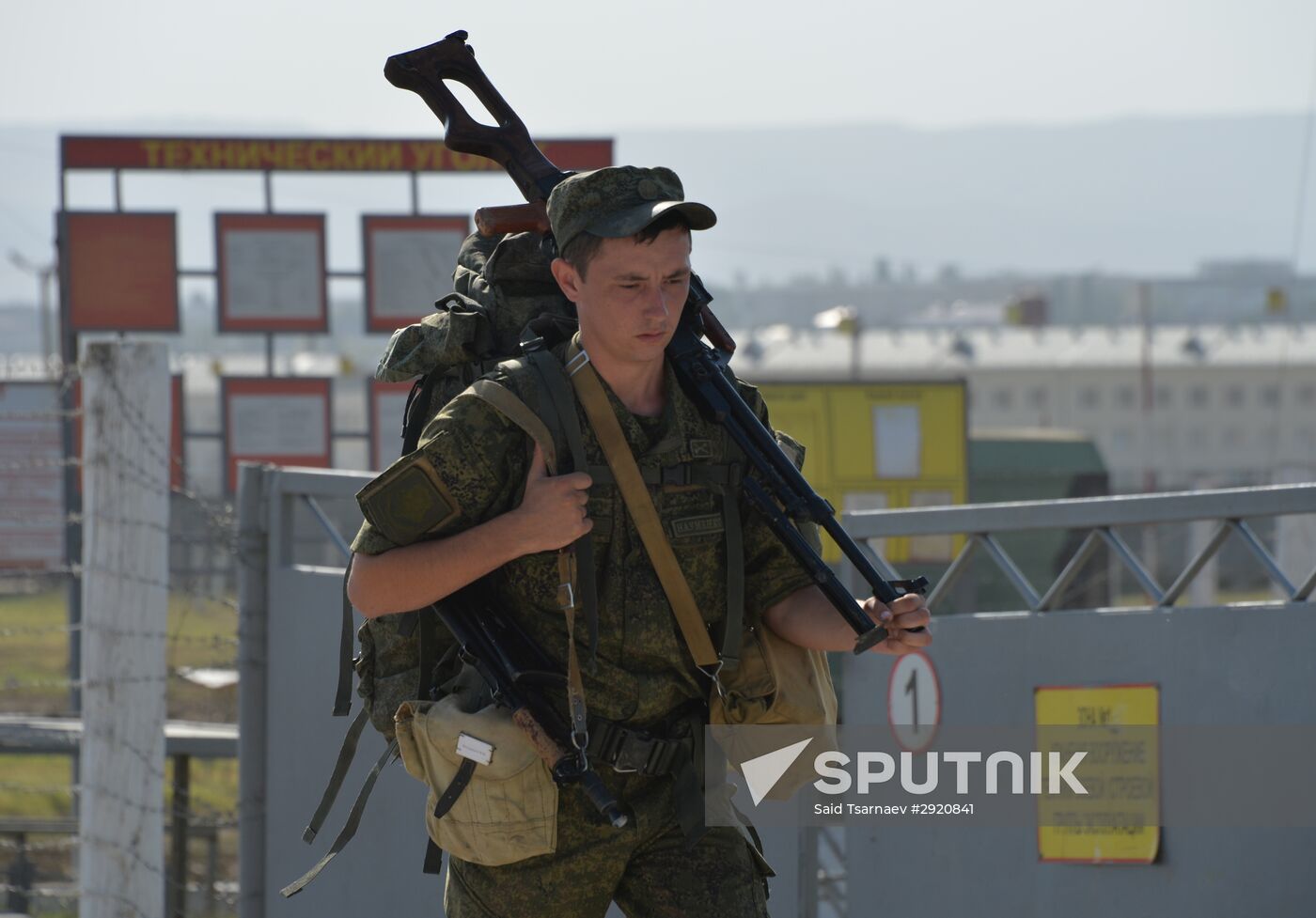 Tactical drill of Southern Military District's motor rifle brigade in Dagestan