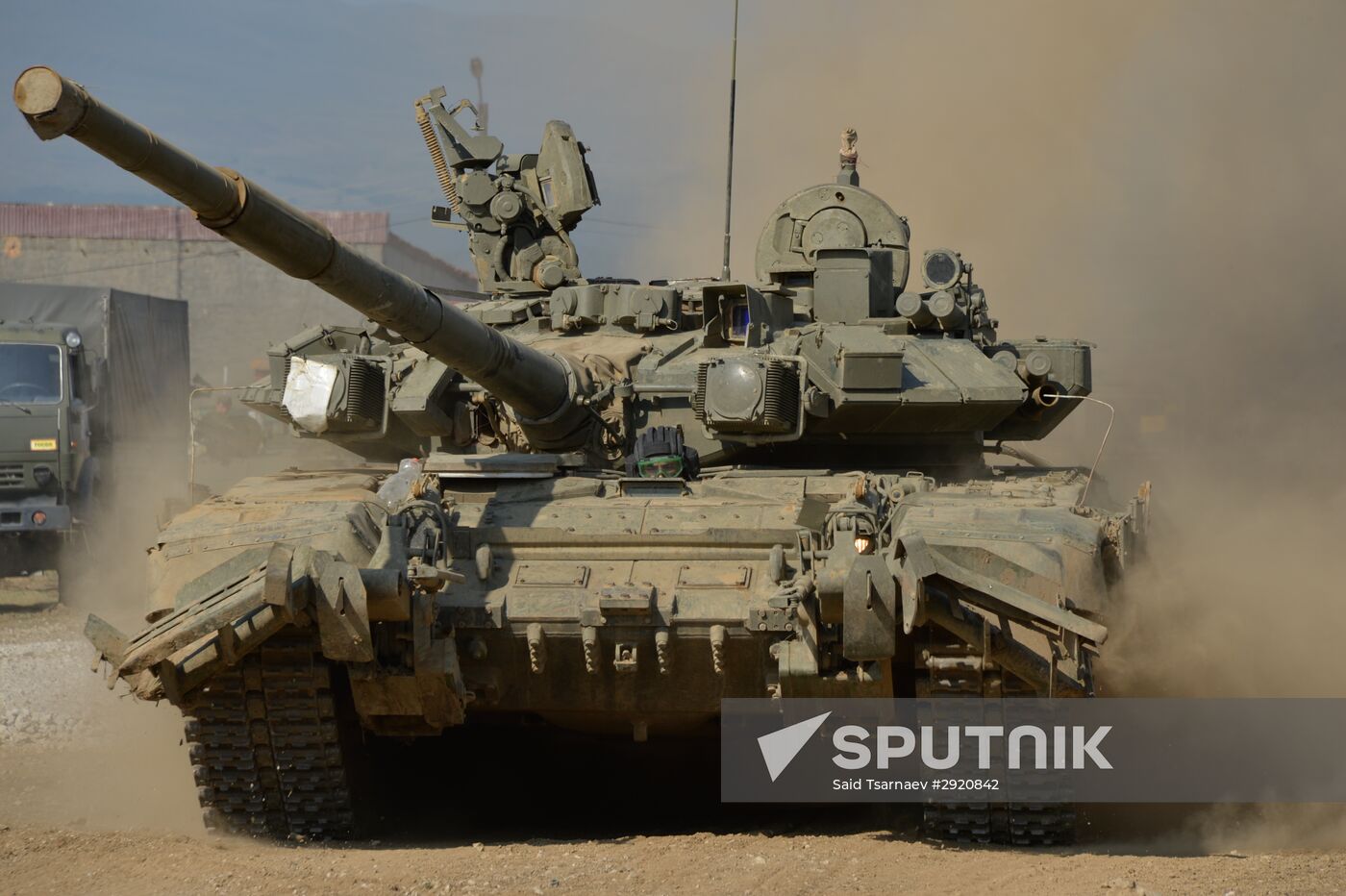 Tactical drill of Southern Military District's motor rifle brigade in Dagestan