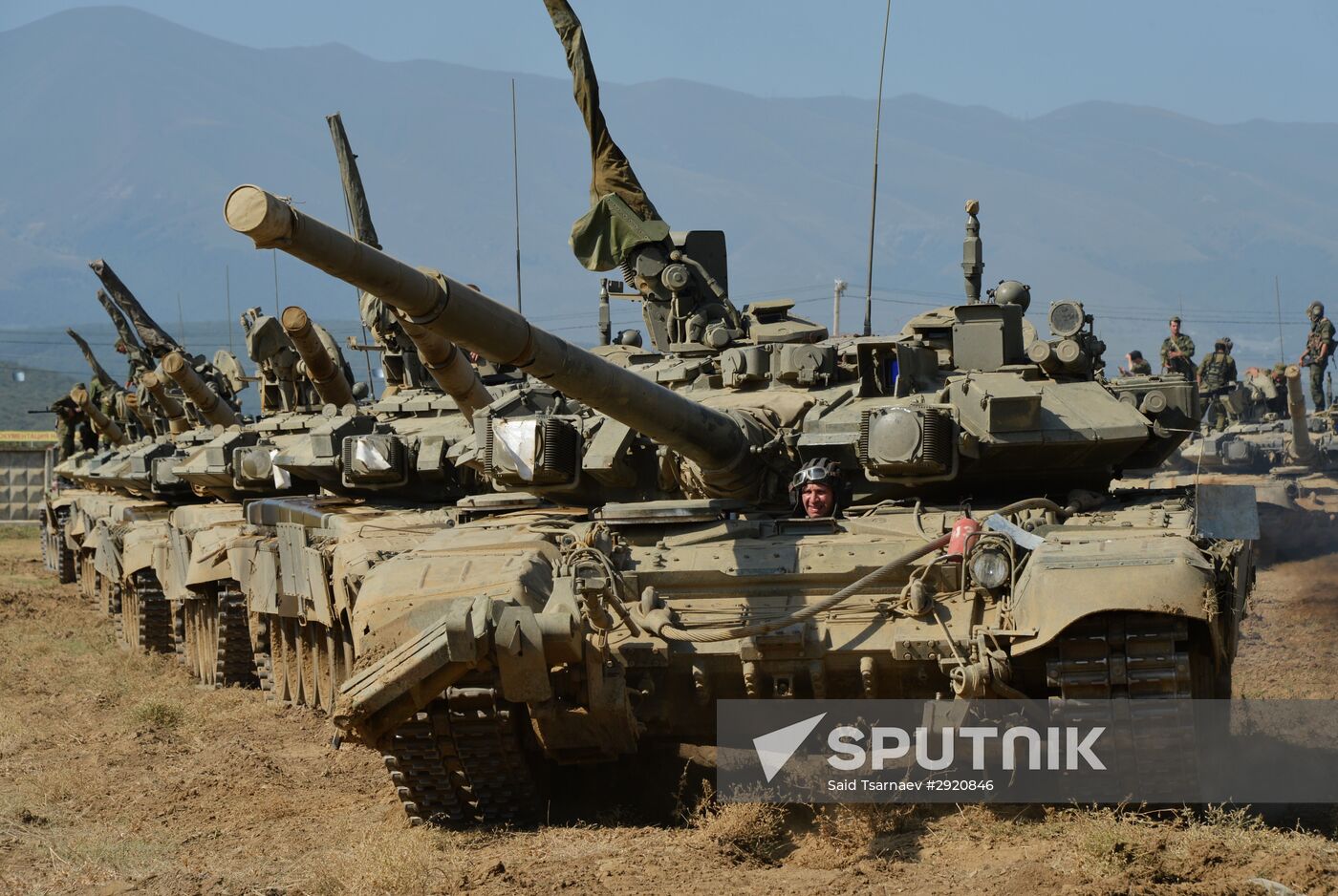 Tactical drill of Southern Military District's motor rifle brigade in Dagestan