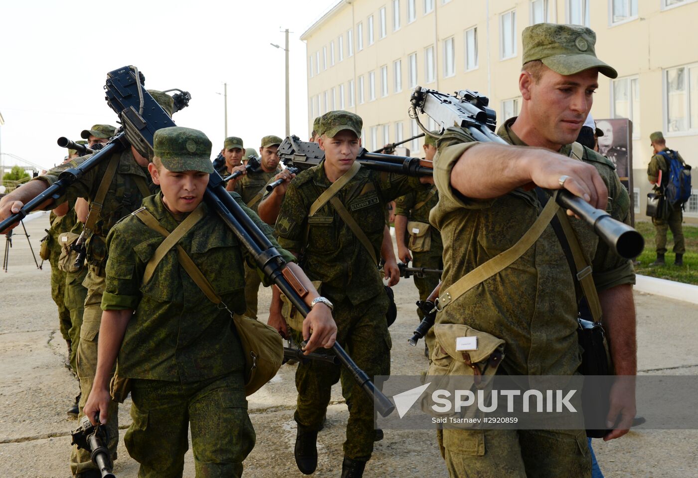 Tactical drill of Southern Military District's motor rifle brigade in Dagestan