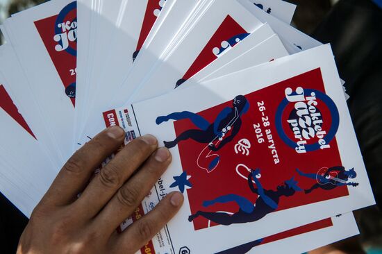 Preparation for the Koktebel Jazz Party international music festival