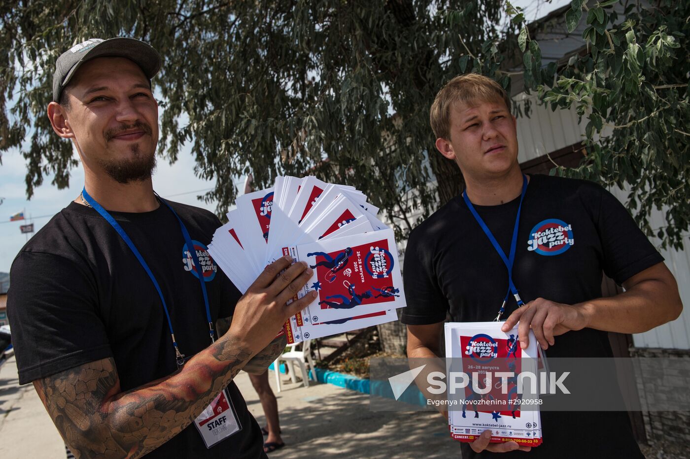 Preparation for the Koktebel Jazz Party international music festival