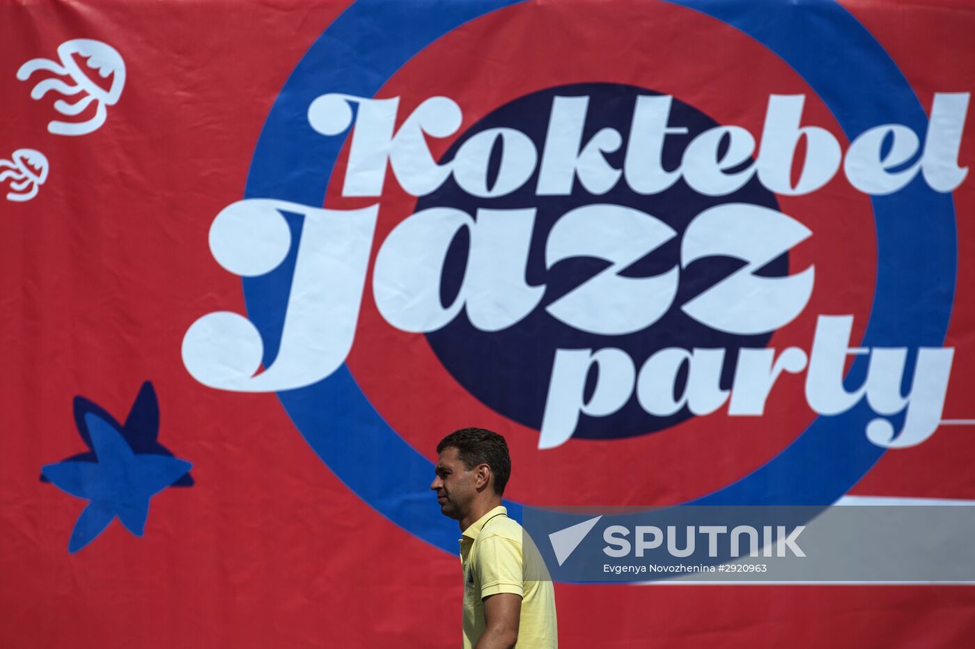 Preparation for the Koktebel Jazz Party international music festival