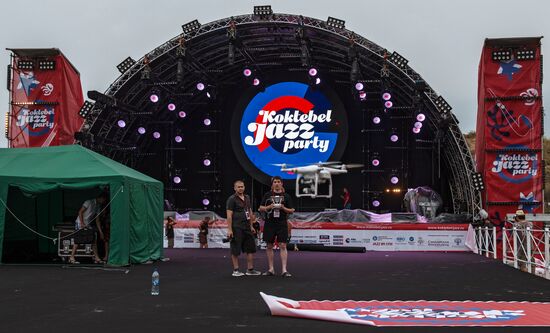 Preparation for the Koktebel Jazz Party international music festival