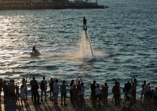 Russian flyboard championship in Sevastopol