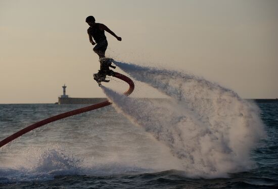 Russian flyboard championship in Sevastopol