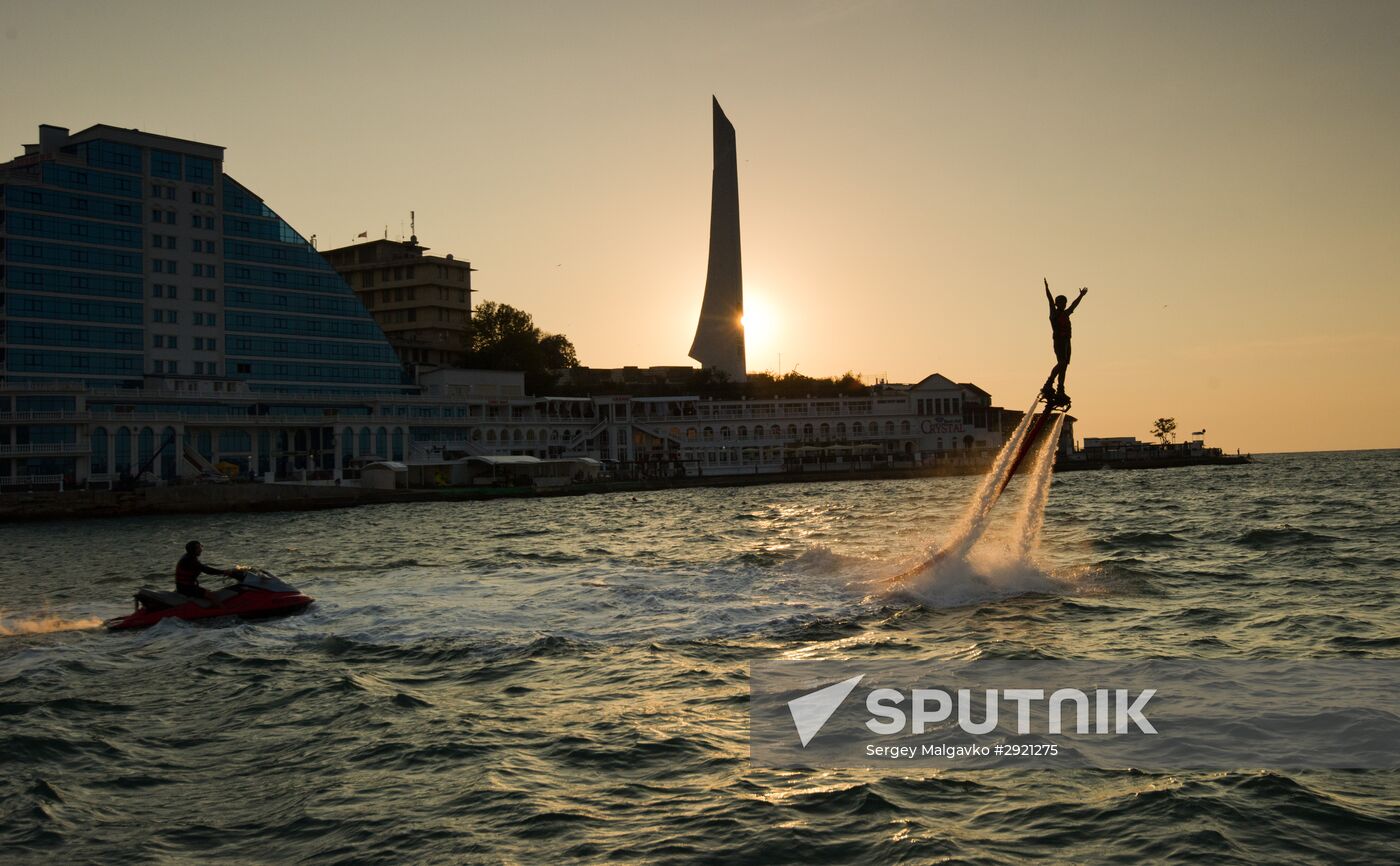 Russian flyboard championship in Sevastopol