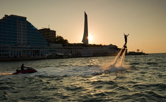 Russian flyboard championship in Sevastopol