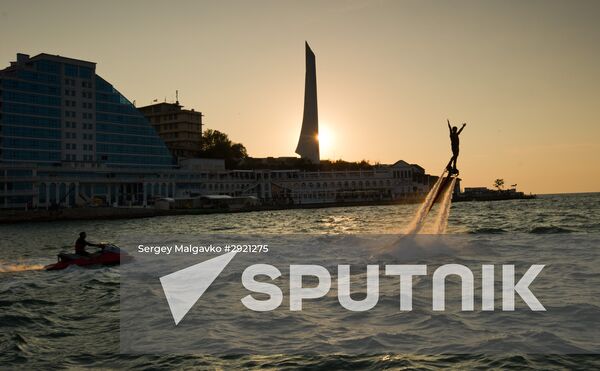 Russian flyboard championship in Sevastopol