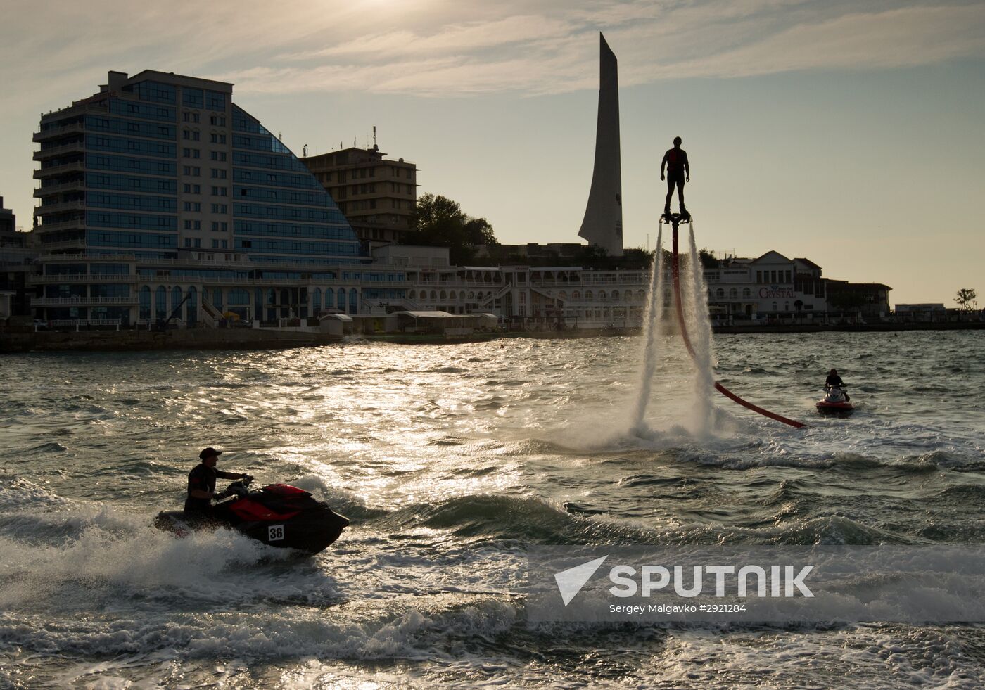 Russian flyboard championship in Sevastopol
